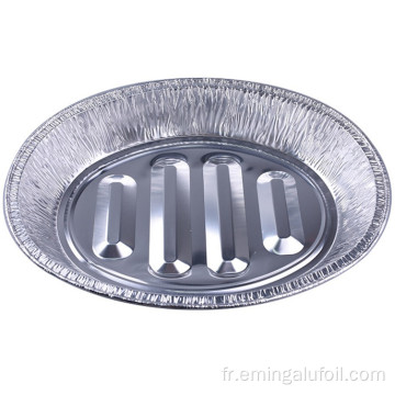 Moule en aluminium de dinde ovale pour la cuisson des aliments